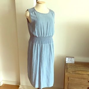 🦋GAP🦋 Super Soft Denim High Waist Midi Dress XL